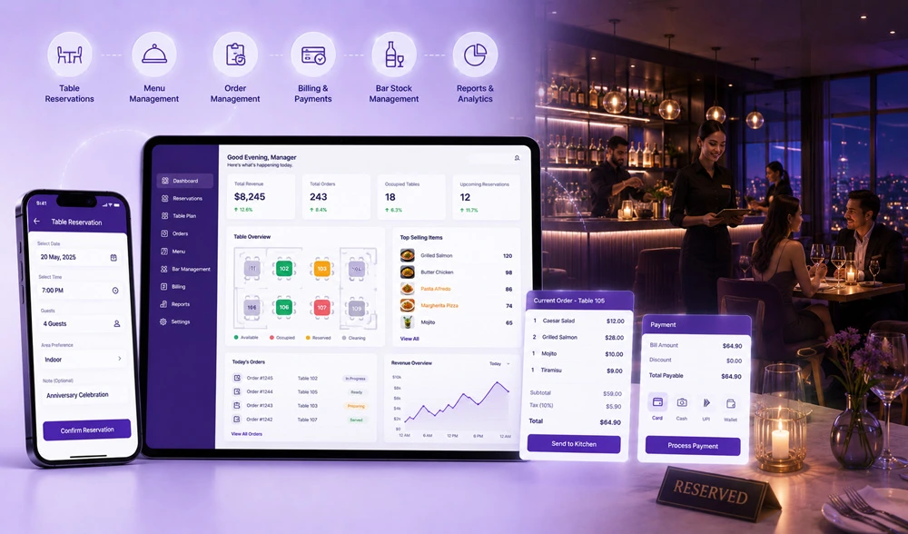 Smart Bar cum Restaurant Management System