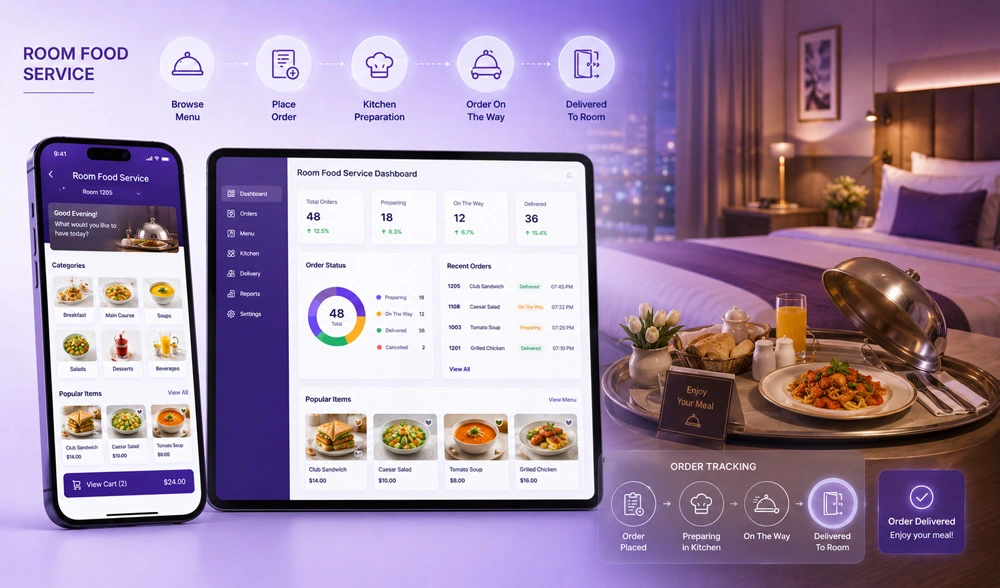 Room Service Management Platform for Hotels & Resorts