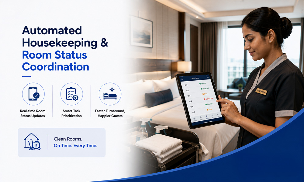Automated Housekeeping & Room Status Coordination